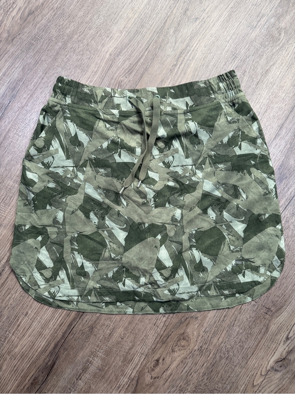 Slazenger Green Patterned Golf Skort - Size Extra Small